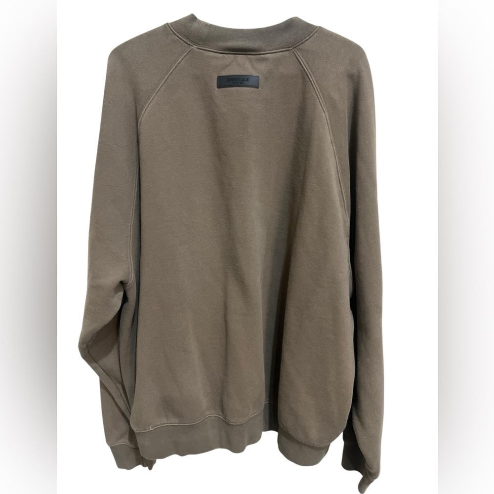 Fear of God Taupe/Brown Oversized Crewneck Sweatshirt - Picture 2 of 7